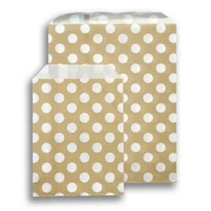 Gold Polka Dot Counter Paper Bags