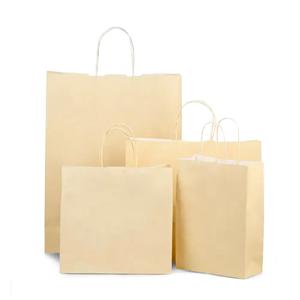 Premium Italian Ivory Paper Carrier Bags with Twisted Handles