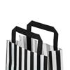 Candy Striped Black  Paper Carrier Bags