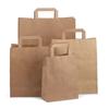 Brown Flat Handle Premium Paper Carrier Bags
