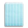 Candy Striped Light Blue Paper Bags
