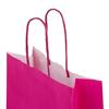 Premium Italian Magenta Paper Carrier Bags with Twisted Handles