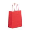 Premium Italian Cherry Red Paper Carrier Bags with Twisted Handles