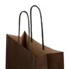 Premium Italian Chocolate Brown Paper Carrier Bags with Twisted Handles