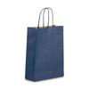 Premium Italian Dark Blue Paper Carrier Bags with Twisted Handles