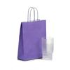 Premium Italian Lilac Paper Carrier Bags with Twisted Handles
