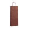 Italian Bordeaux One Bottle Paper Bag with Twisted Handles