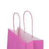 Premium Italian Pink Paper Carrier Bags with Twisted Handles