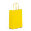 Premium Italian Yellow Paper Carrier Bags with Twisted Handles