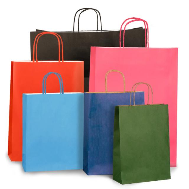 Coloured Paper Carrier Bags