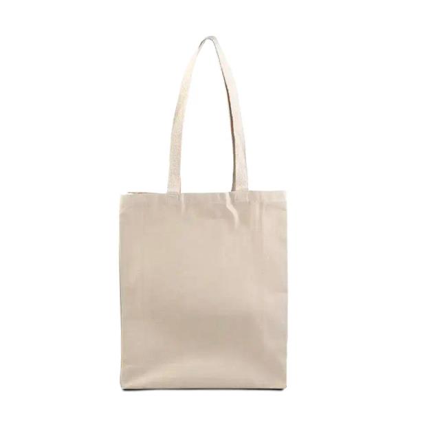 Natural Canvas Shopping Bags with Long Handles