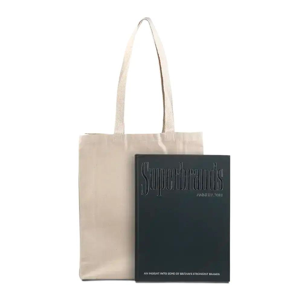 Natural Canvas Shopping Bags with Long Handles