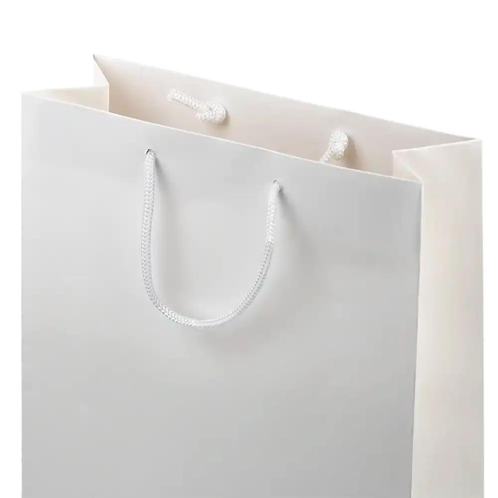 White Matt Boutique Paper Carrier Bags
