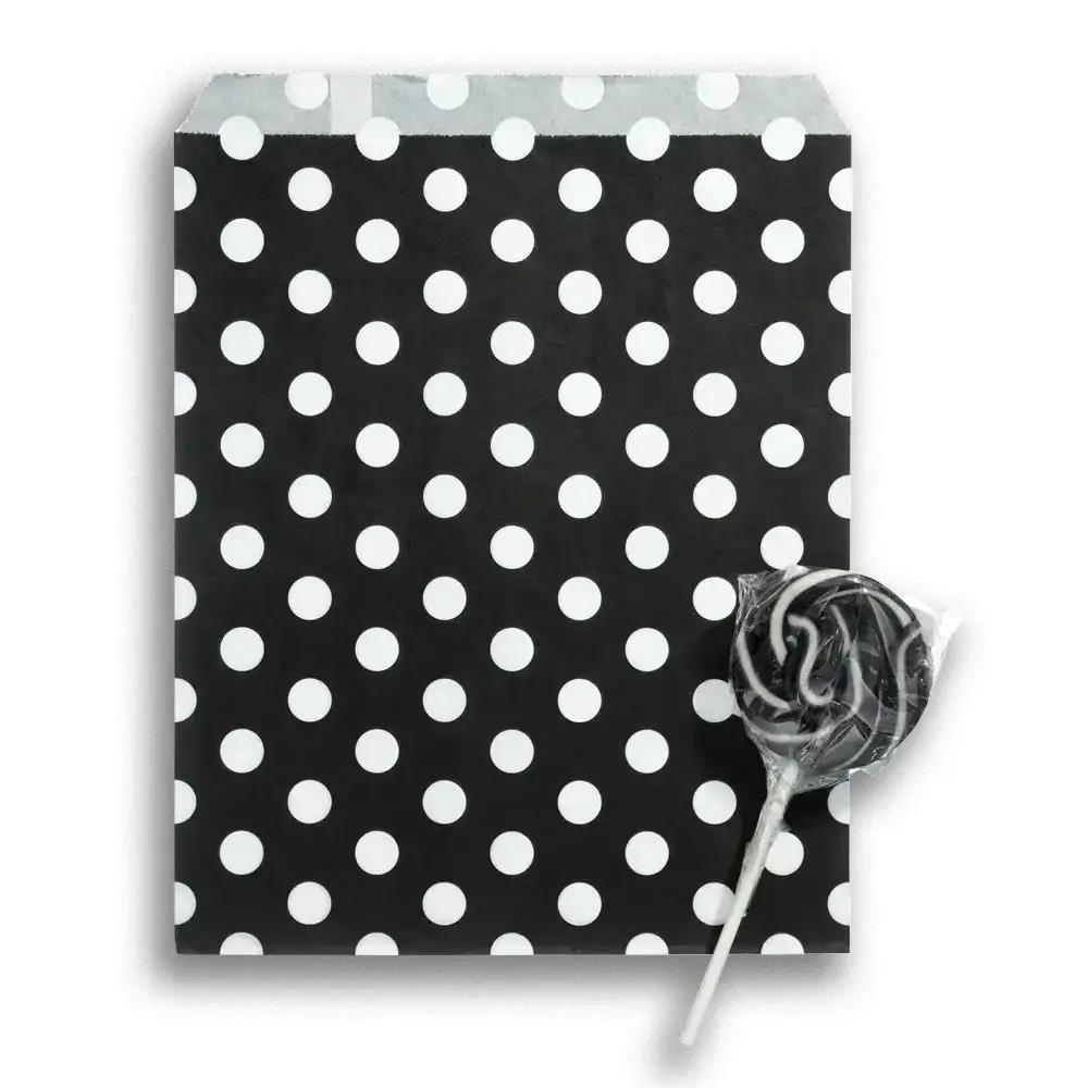 Black Polka Dot Paper Party Bags