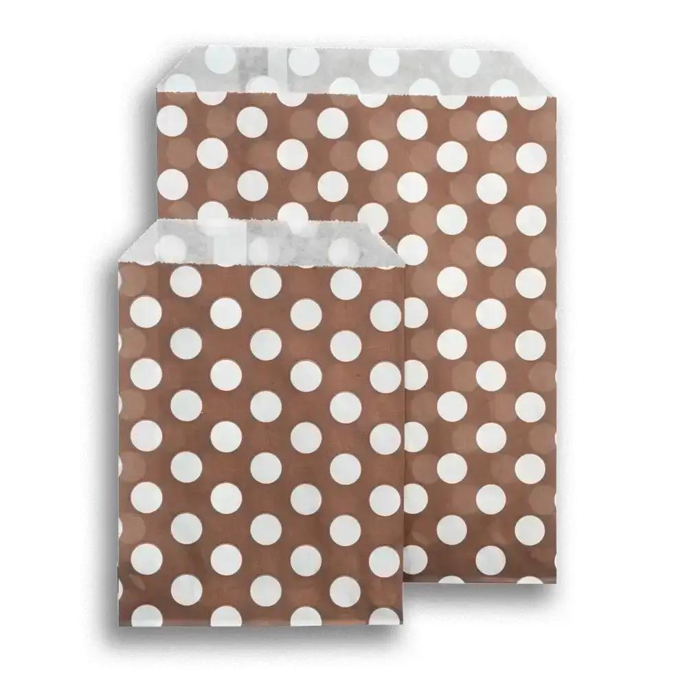 Brown Polka Dot Paper Bags