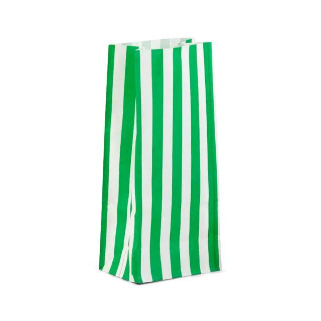 Candy Stripe Green Pick n Mix Paper Bags