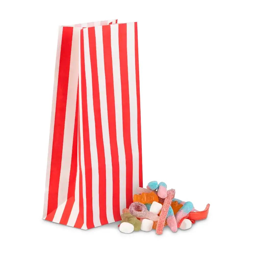 Candy Stripe Red Pick n Mix Paper Bags