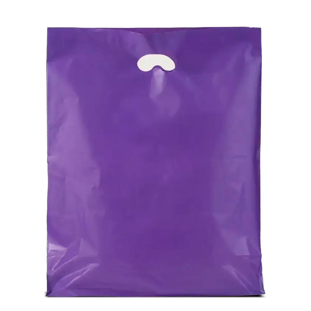Degradable Purple Plastic Carrier Bags