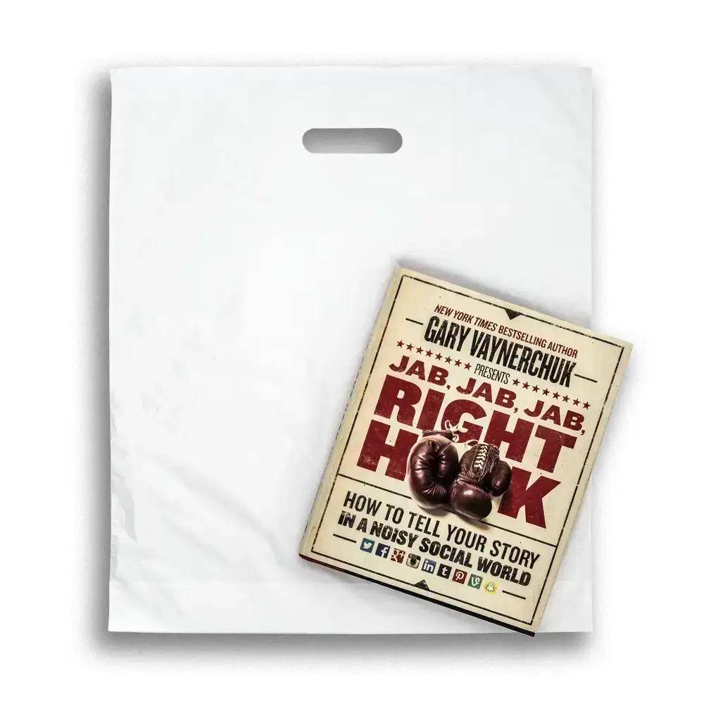 Patch Handle White  Plastic Carrier Bags