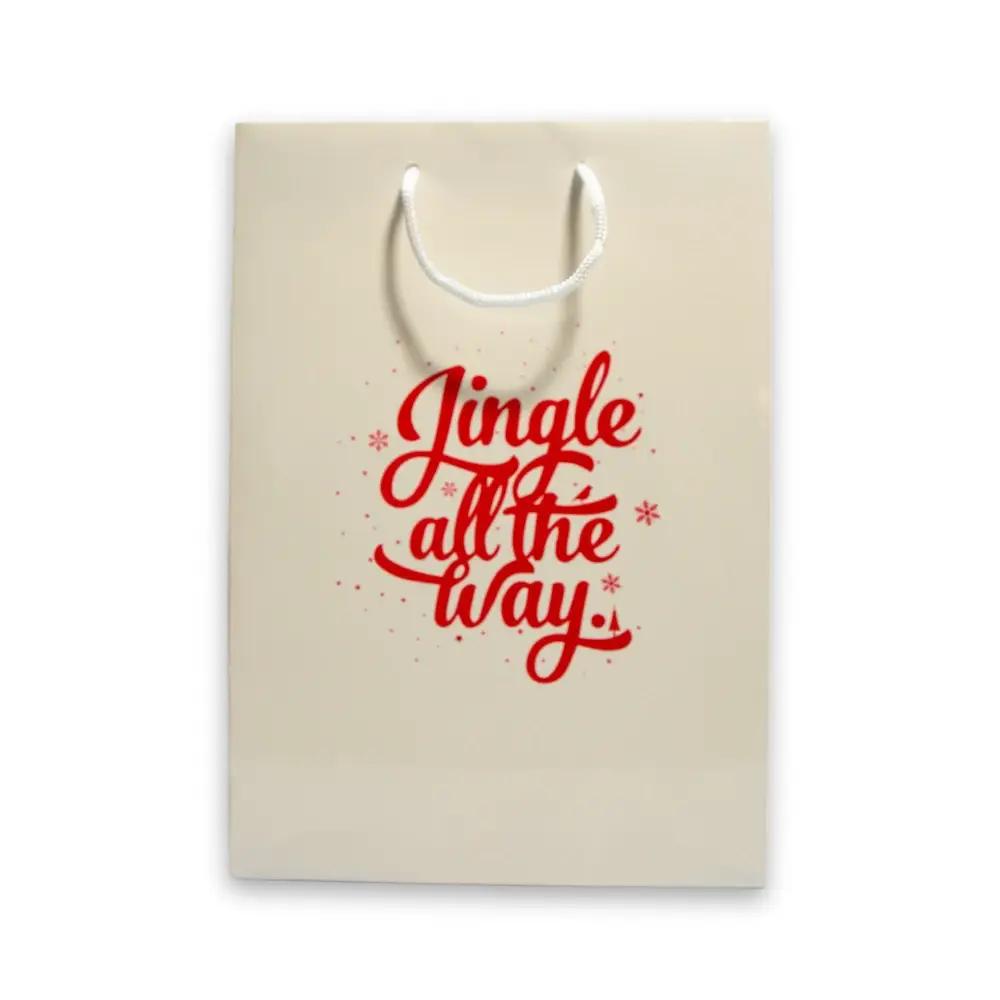 Jingle and Snow Boutique Gloss Paper Bags
