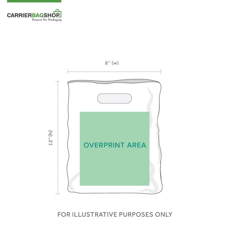 Apple Green Printed Varigauge Plastic Carrier Bags